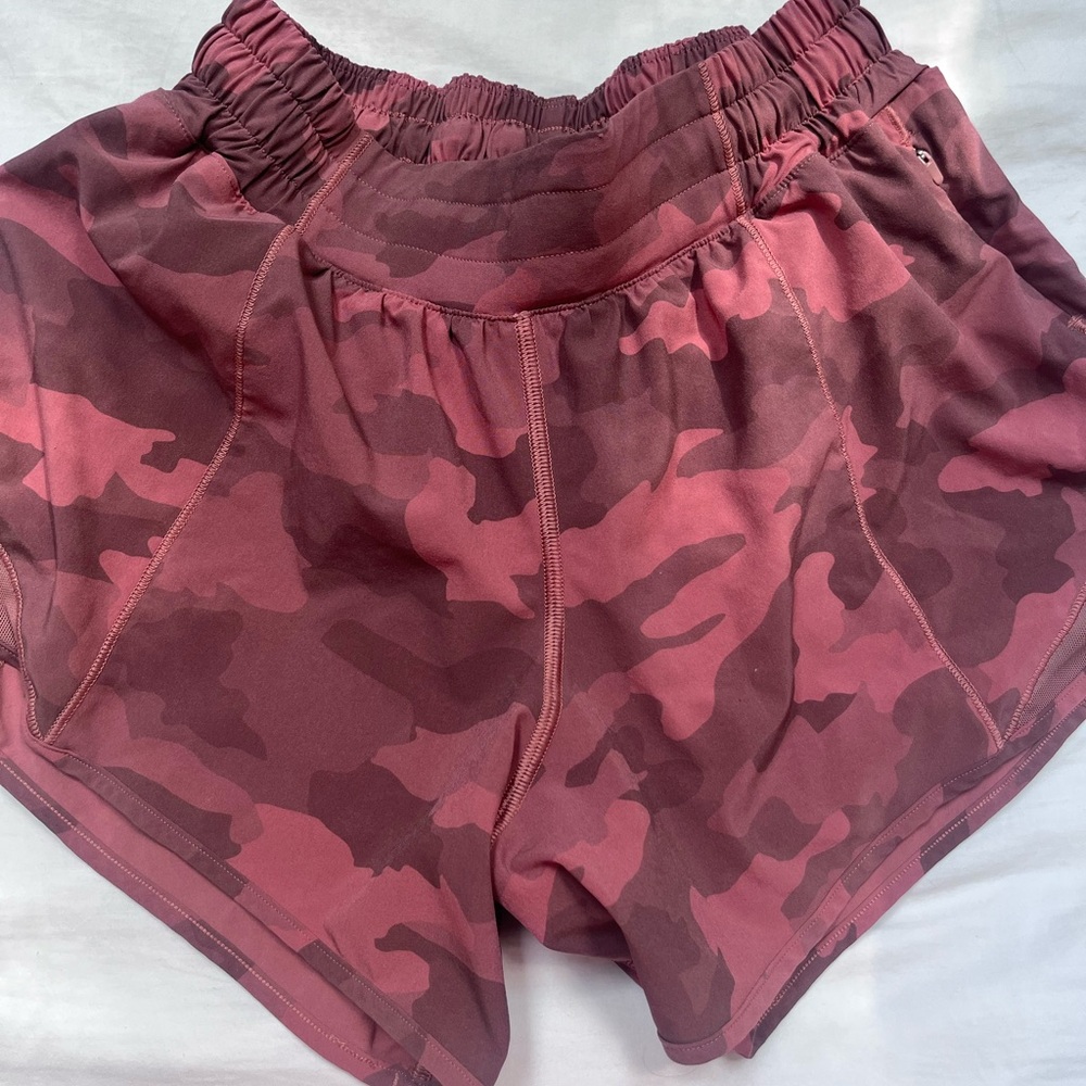 lululemon athletica Pink Camo Shorts